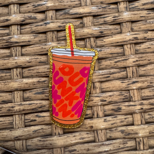 Dunkin Coffee Acrylic Flatback,  Planar, Cabochon, Single Pc