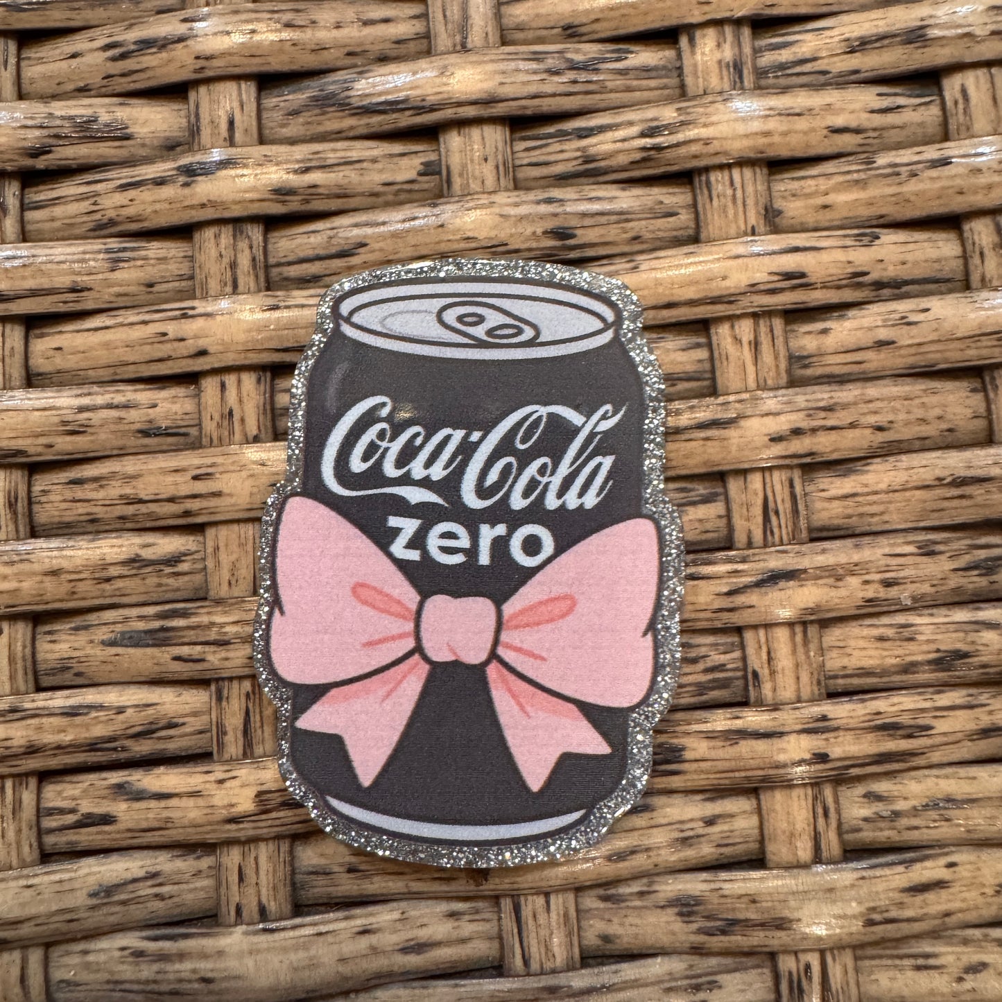 Coke Zero Acrylic Flatback,  Planar, Cabochon, Single Pc