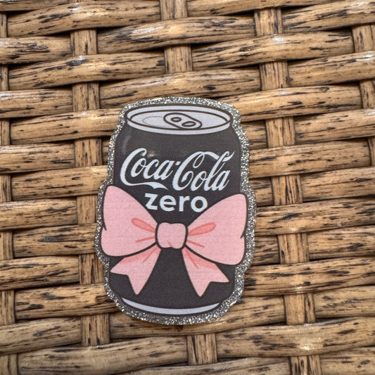 Coke Zero Acrylic Flatback,  Planar, Cabochon, Single Pc
