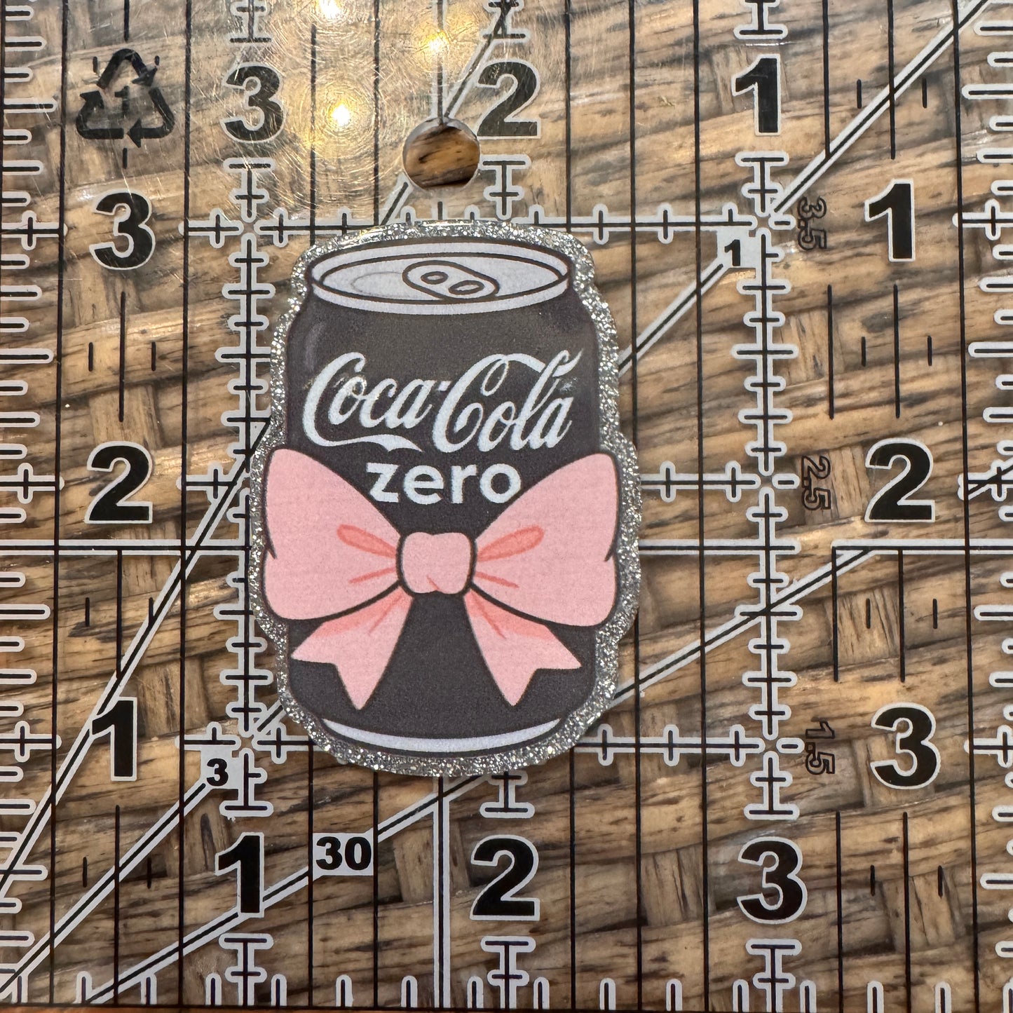 Coke Zero Acrylic Flatback,  Planar, Cabochon, Single Pc