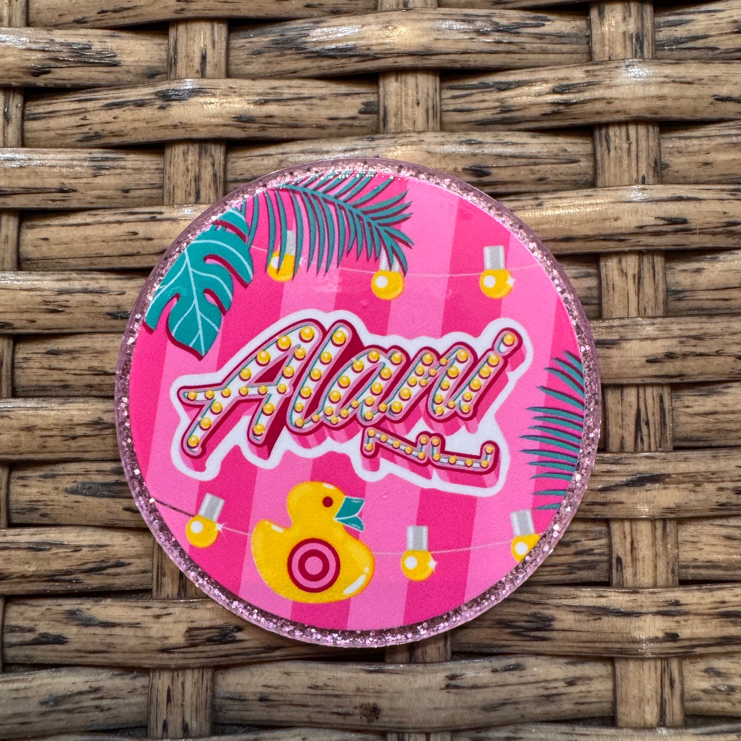 Alani Energy Drink Acrylic Flatback,  Planar, Cabochon, Single Pc