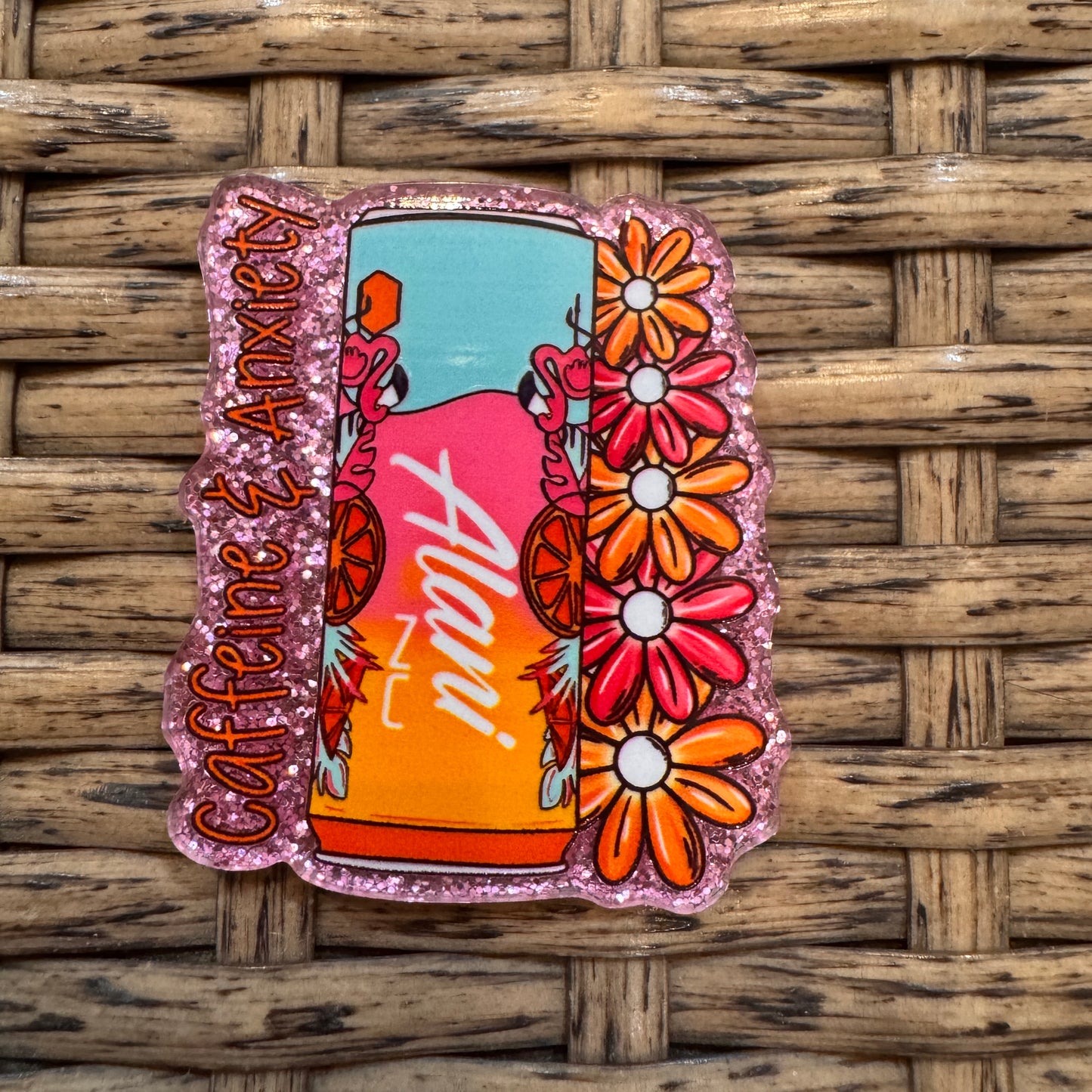 Alani Energy Drink Acrylic Flatback,  Planar, Cabochon, Single Pc