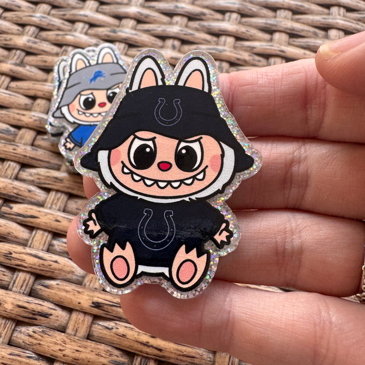 Acrylic Flatback,  Planar, Cabochon, Single Pc - Labubu Sports Teams