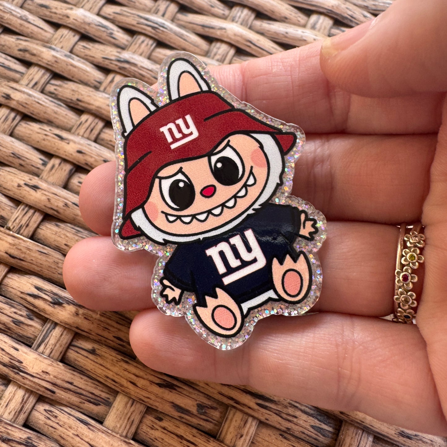 Acrylic Flatback,  Planar, Cabochon, Single Pc - Labubu Sports Teams