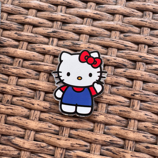 Acrylic Flatback,  Planar, Cabochon, Single Pc - Hello Kitty