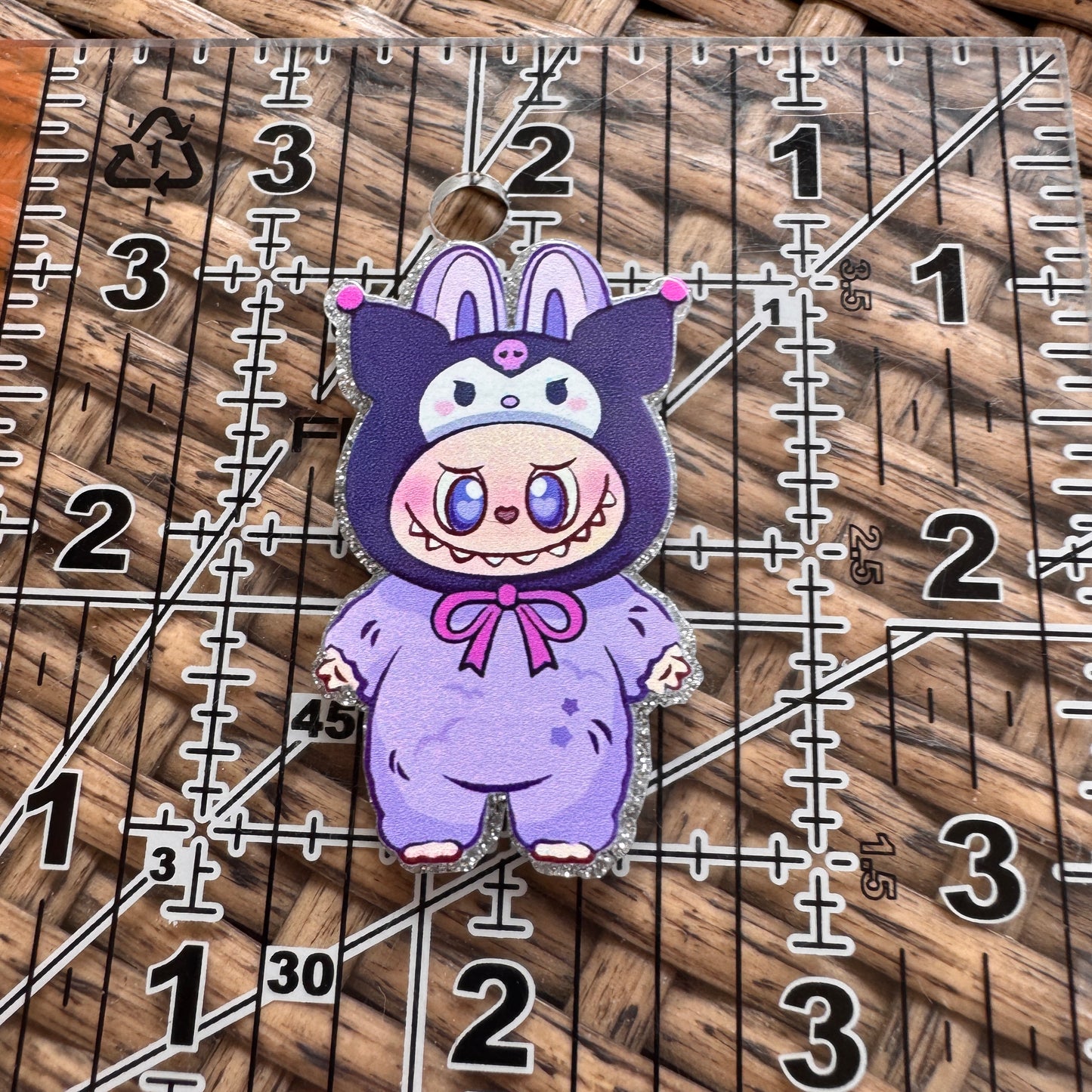 Acrylic Flatback,  Planar, Cabochon, Single Pc - Lafuf purple