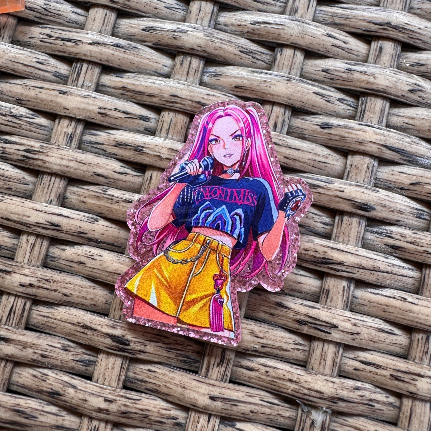 Acrylic Flatback,  Planar, Cabochon, Single Pc - Demon Hunter