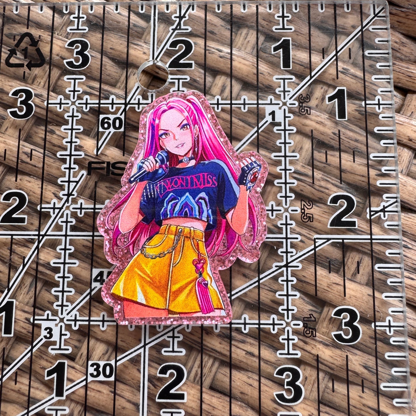 Acrylic Flatback,  Planar, Cabochon, Single Pc - Demon Hunter