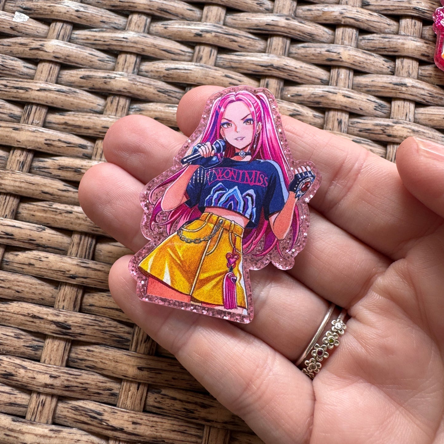 Acrylic Flatback,  Planar, Cabochon, Single Pc - Demon Hunter