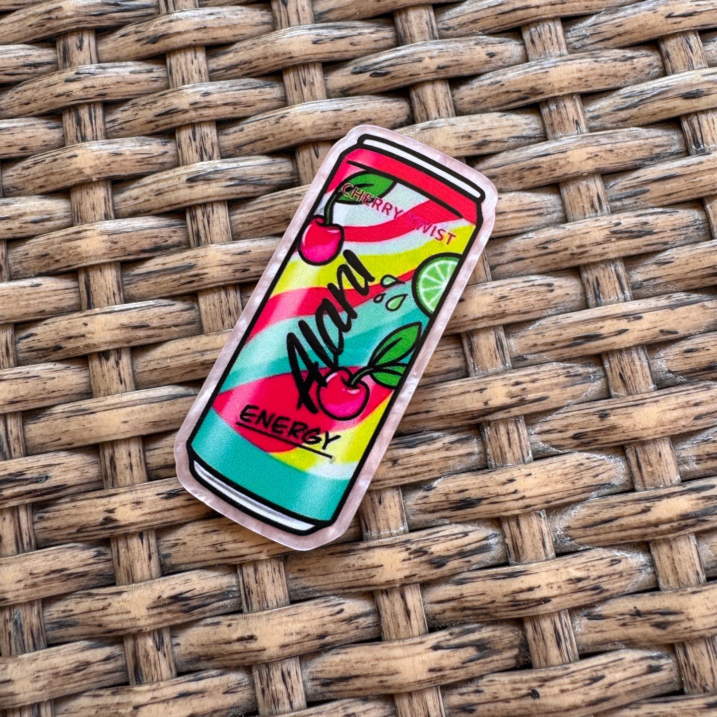 Acrylic Flatback,  Planar, Cabochon, Single Pc - Alani Energy Drink