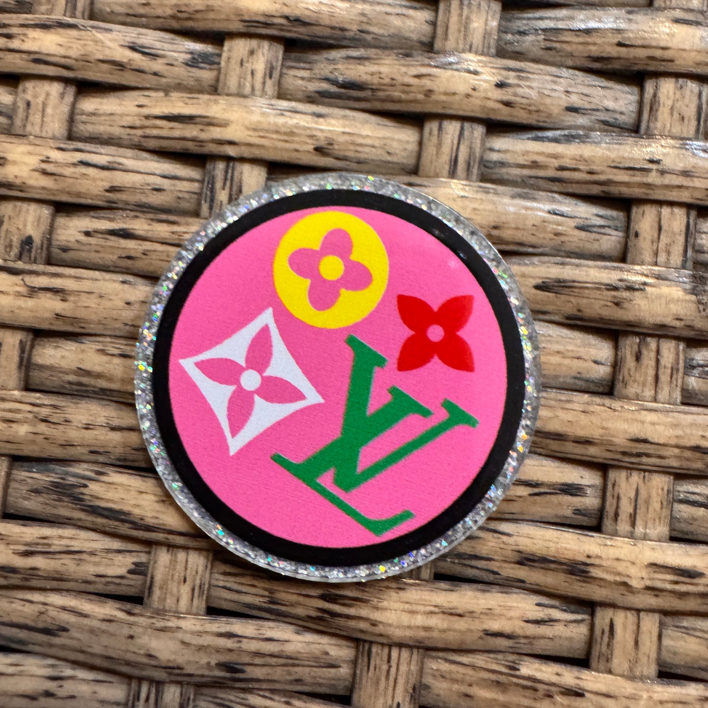 Acrylic Flatback Craft Embellishment Designer Brand LV