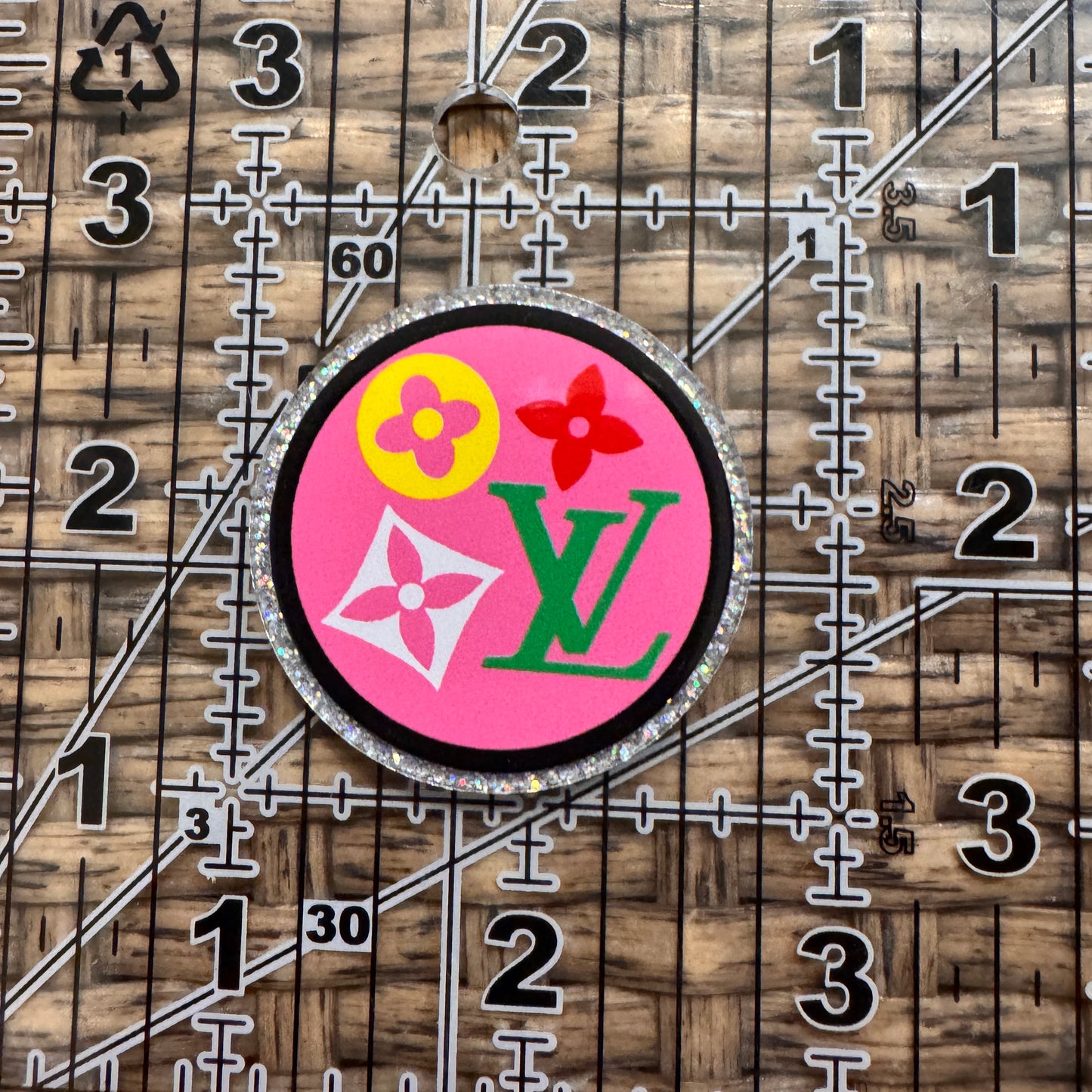 Acrylic Flatback Craft Embellishment Designer Brand LV