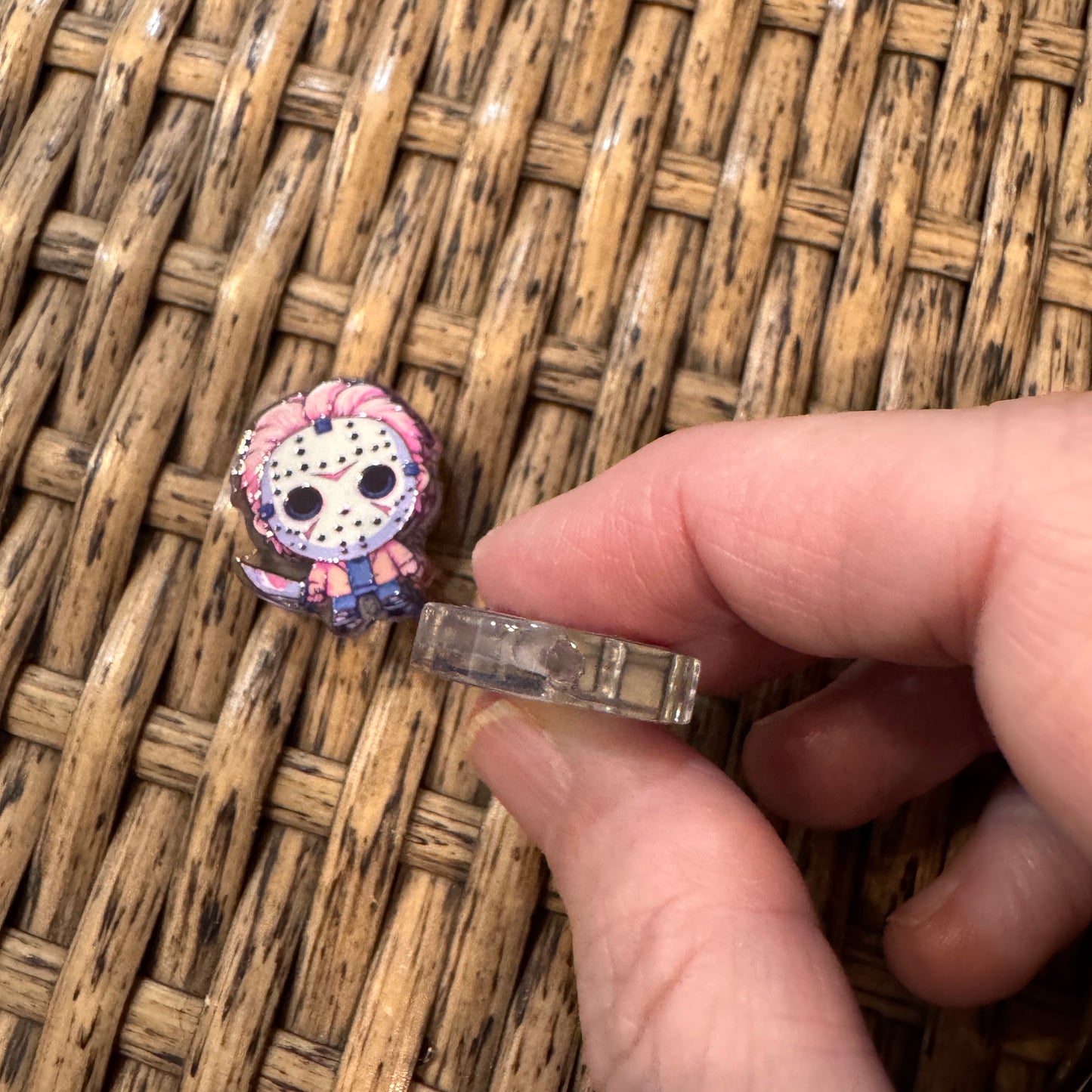 Small Acrylic Focal Bead Set of Two  – Double-Sided Image Charms for Beadable Pens, Badge Reels, Keychains, Jewelry, Junk Cases (Copy)