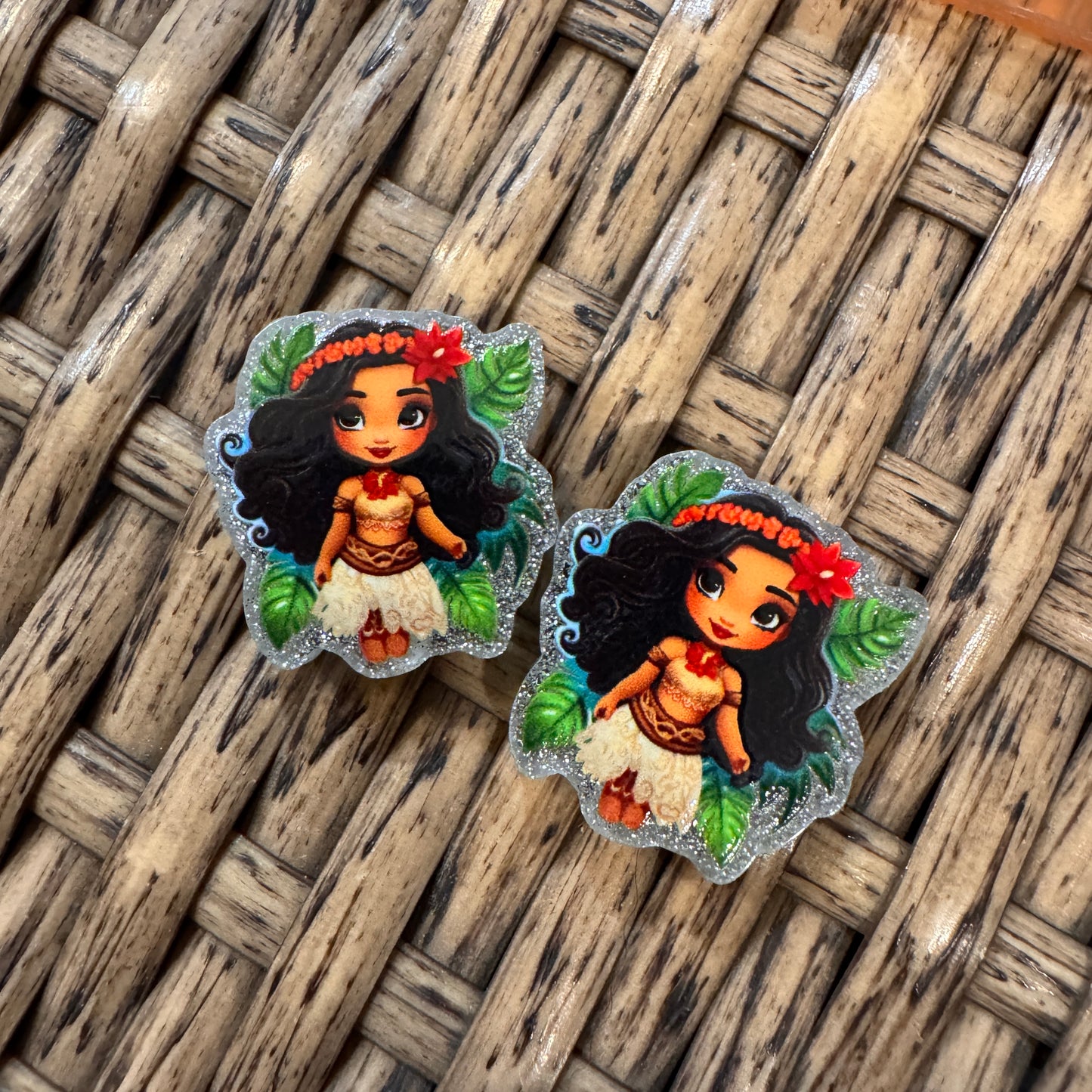 Small Acrylic Focal Bead Set of Two  – Double-Sided Image Charms for Beadable Pens, Badge Reels, Keychains, Jewelry, Junk Cases (Copy)