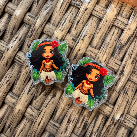 Small Acrylic Focal Bead Set of Two  – Double-Sided Image Charms for Beadable Pens, Badge Reels, Keychains, Jewelry, Junk Cases (Copy)