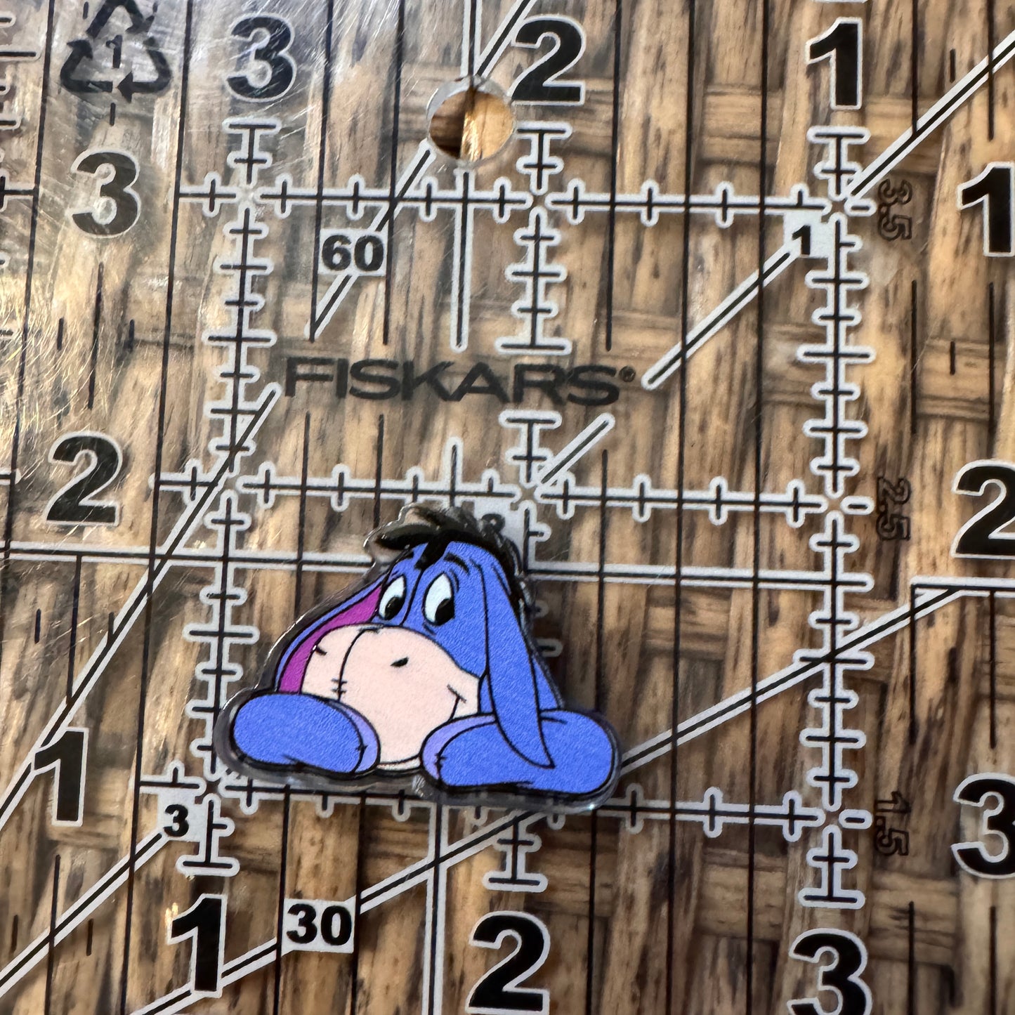 Small Acrylic Focal Bead Set of Two  – Double-Sided Image Charms for Beadable Pens, Badge Reels, Keychains, Jewelry, Junk Cases