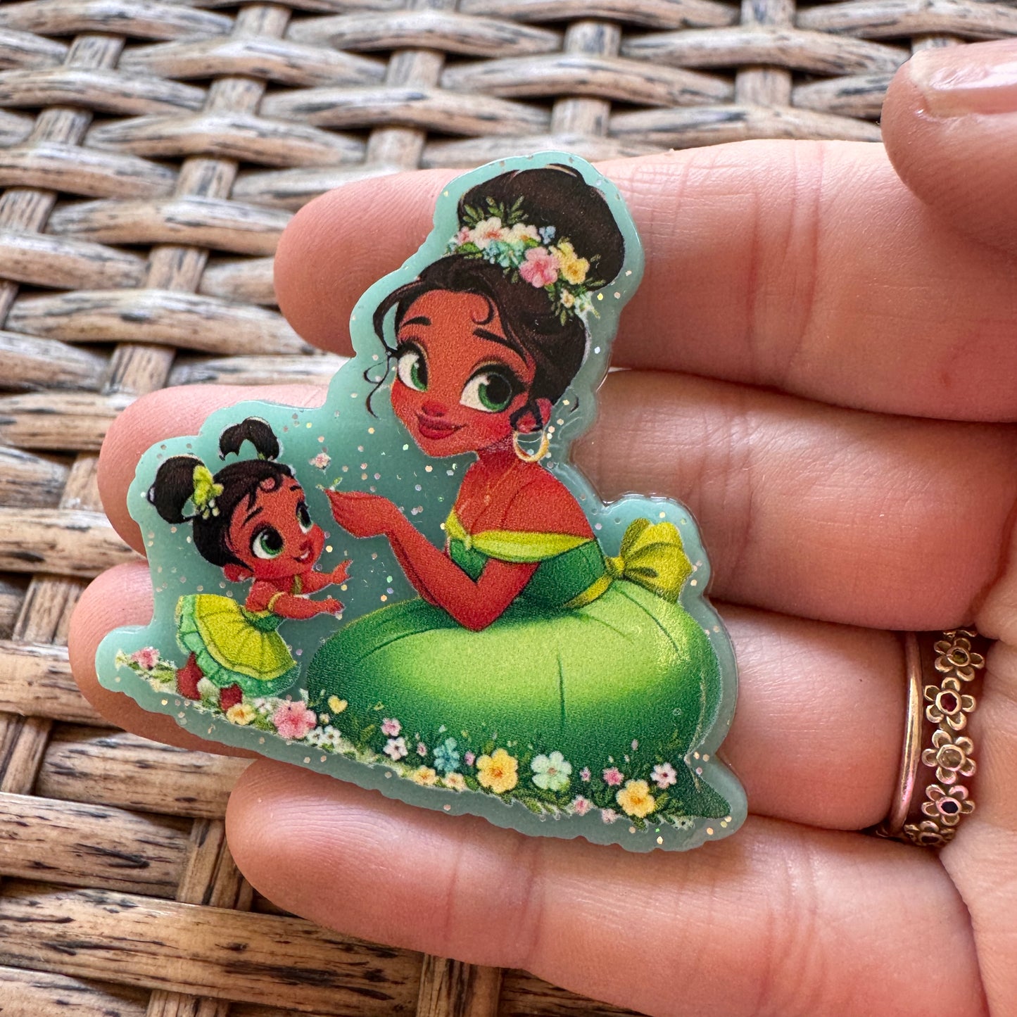 Acrylic Flatback,  Planar, Cabochon, Single Pc - Tiana