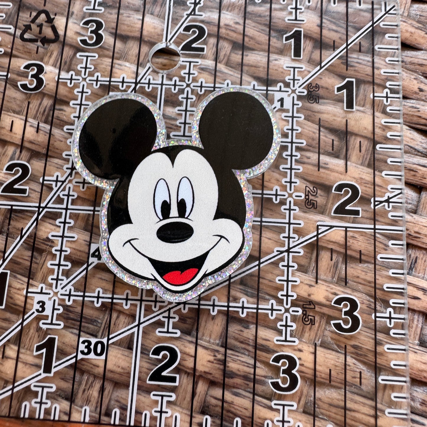 Acrylic Flatback,  Planar, Cabochon, Single Pc - Mickey