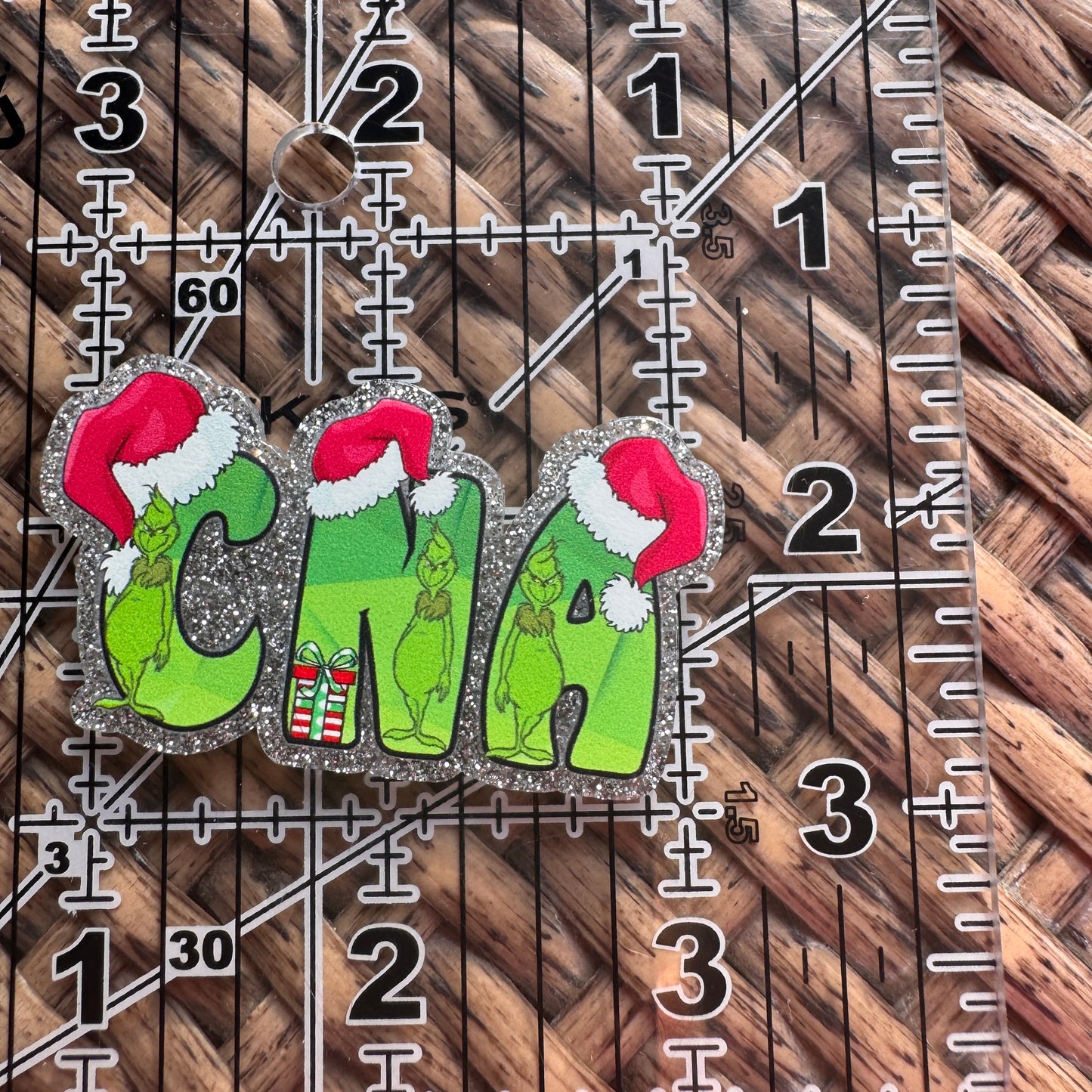 Acrylic Flatback,  Planar, Cabochon, Single Pc - CNA Grinch