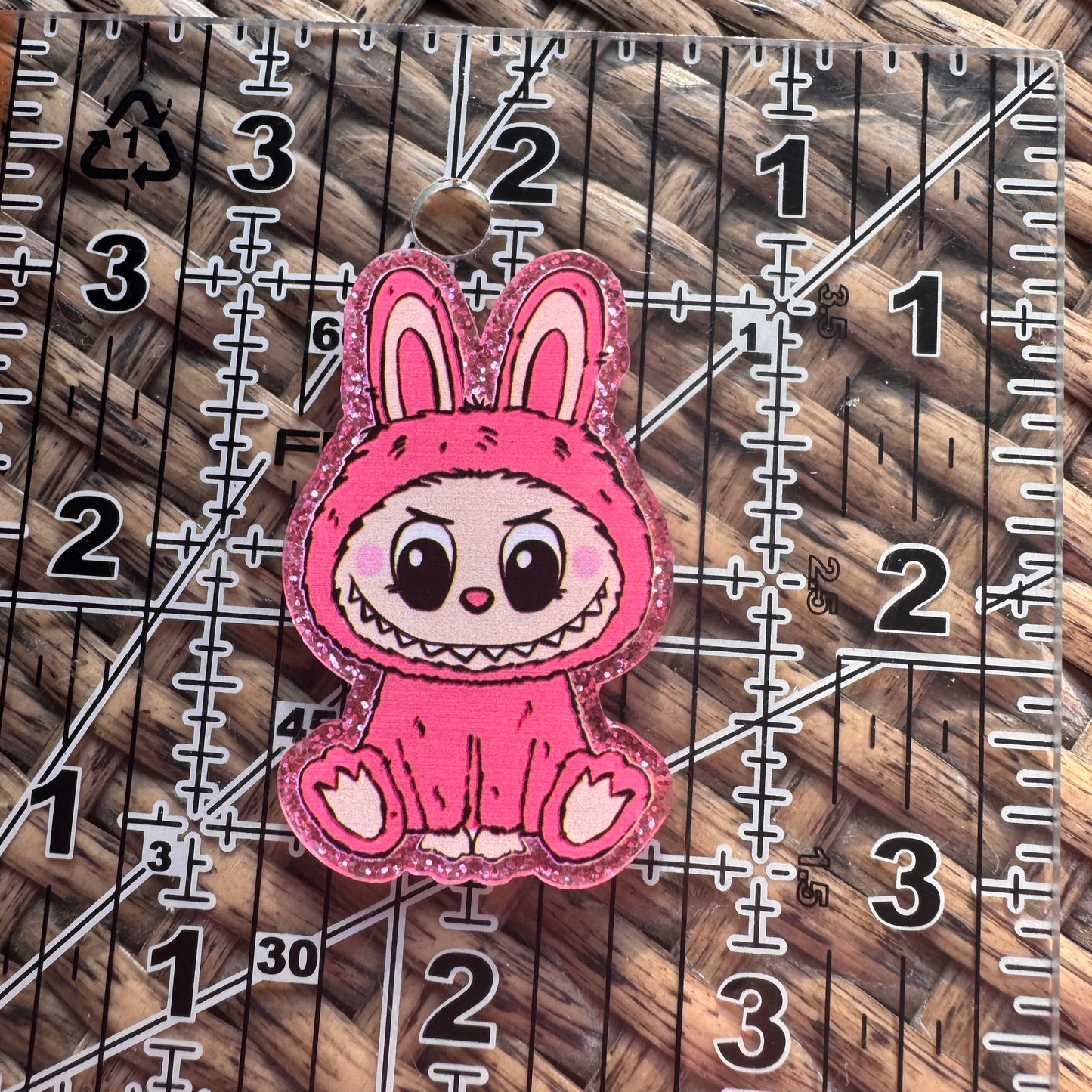 Acrylic Flatback,  Planar, Cabochon, Single Pc - Pink Labu