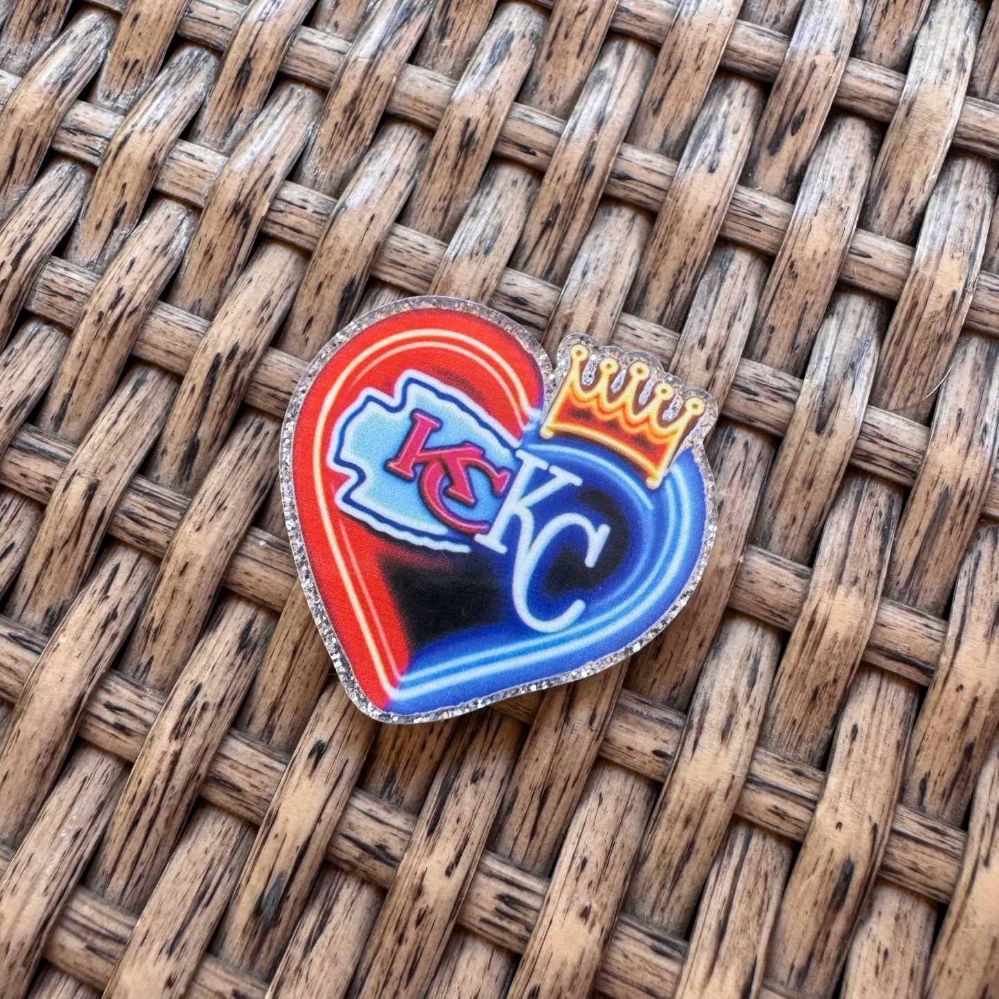 Acrylic Flatback,  Planar, Cabochon, Single Pc. - KC Chiefs and Royals