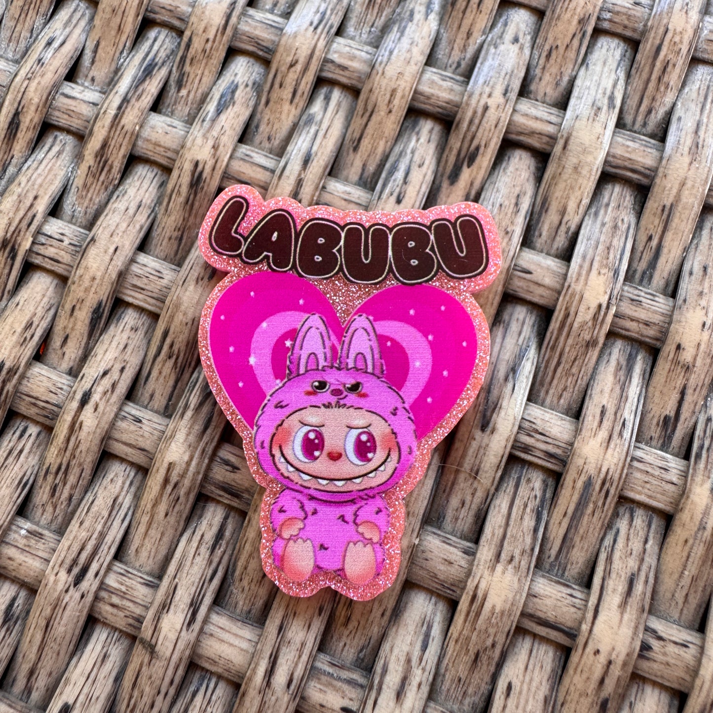 Acrylic Flatback,  Planar, Cabochon, Single Pc. - Pink Labu