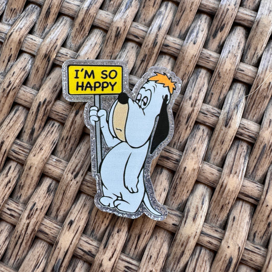 Acrylic Flatback,  Planar, Cabochon, Single Pc. - Im So Happy