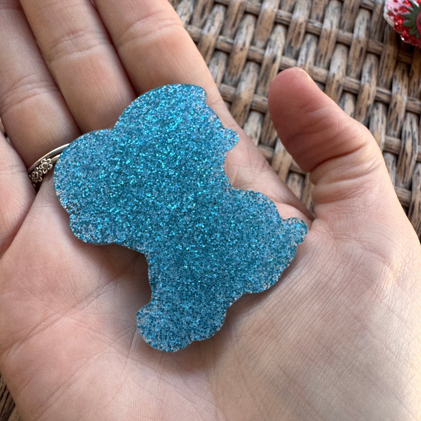 Acrylic Flatback,  Planar, Cabochon, Single Pc. - Piglet and Eeyore