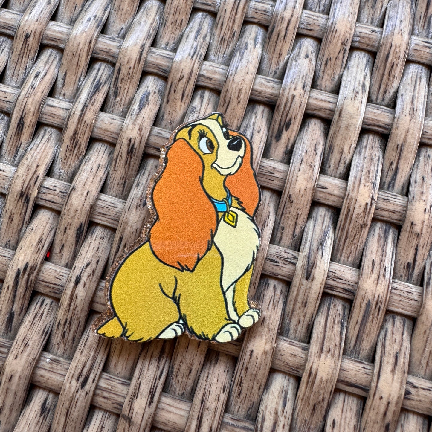 Acrylic Flatback,  Planar, Cabochon, Single Pc. - Lady and The Tramp Dog