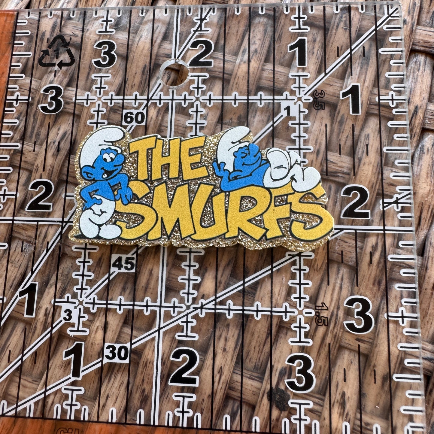 Acrylic Flatback,  Planar, Cabochon, Single Pc. - Smurfs