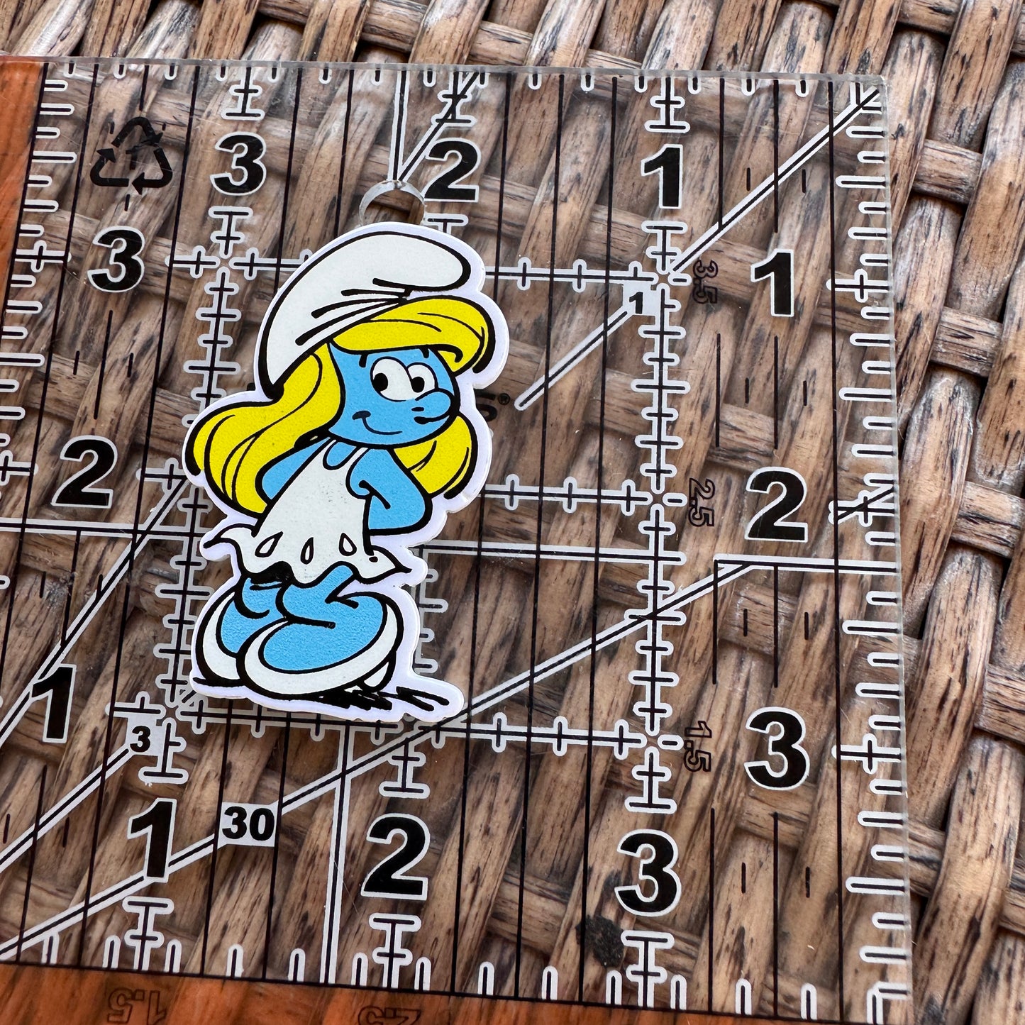 Acrylic Flatback,  Planar, Cabochon, Single Pc. - Smurfs