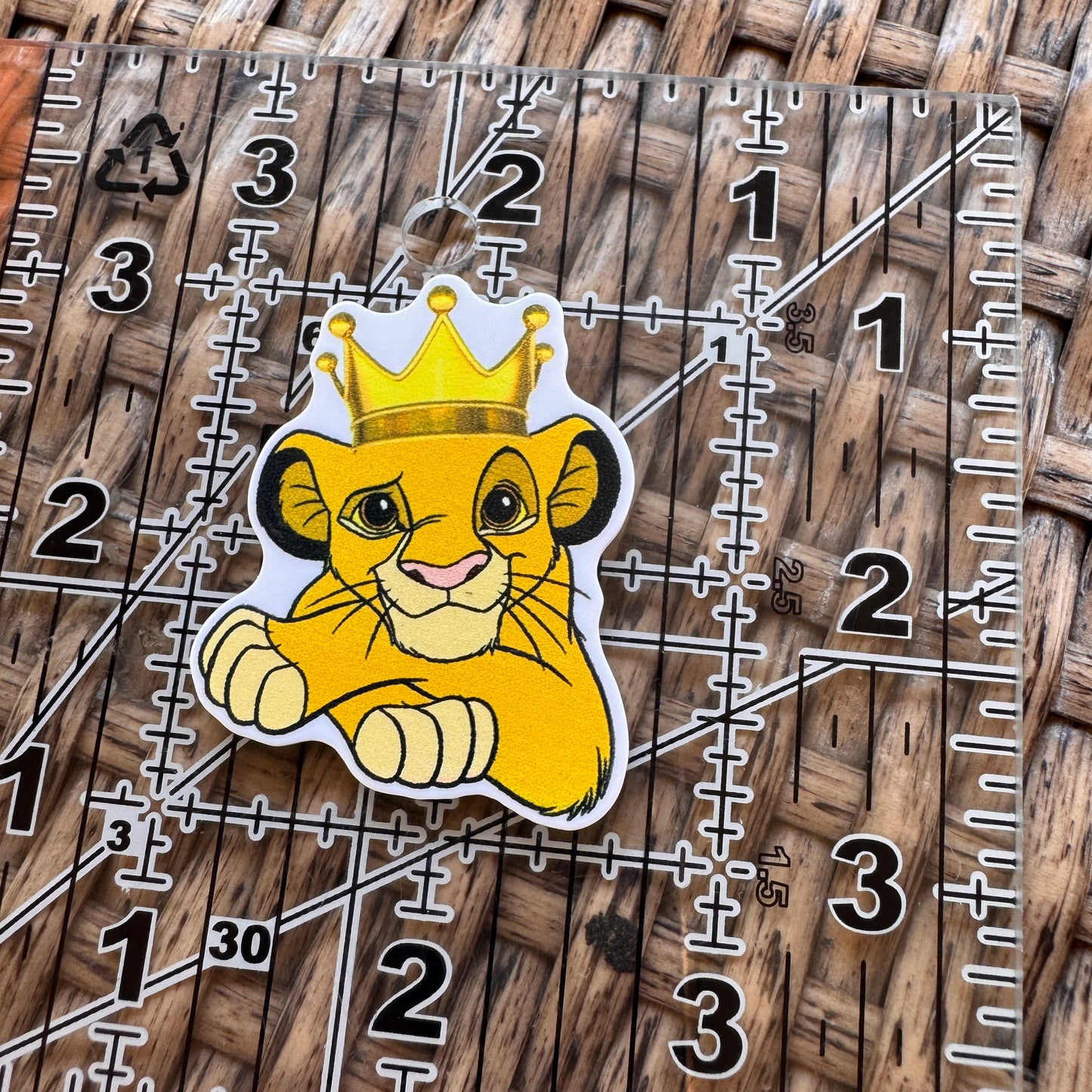 Acrylic Flatback,  Planar, Cabochon, Single Pc. - Lion King Simba