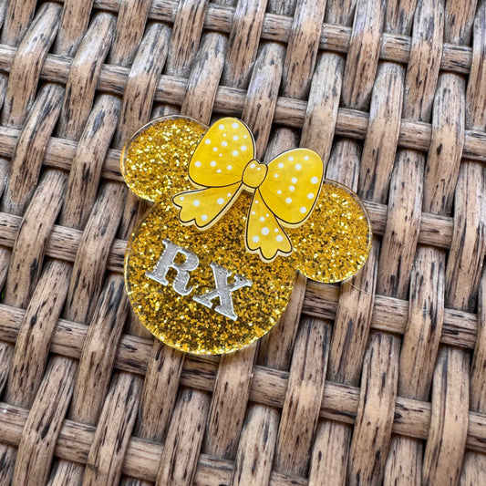 Acrylic Flatback,  Planar, Cabochon, Single Pc. - Pharmacy Mickey Head