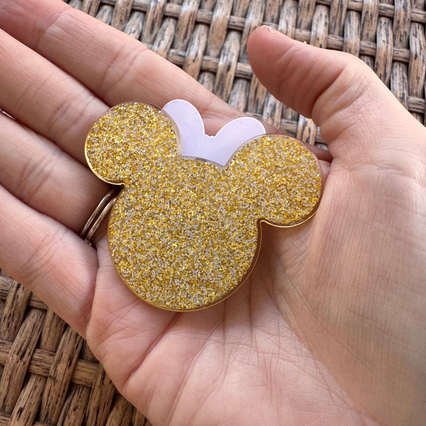 Acrylic Flatback,  Planar, Cabochon, Single Pc. - Pharmacy Mickey Head