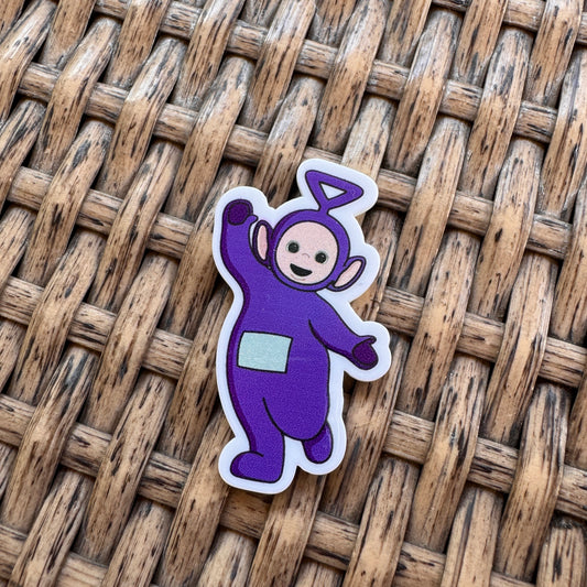 Acrylic Flatback,  Planar, Cabochon, Single Pc. - Purple Teletubby