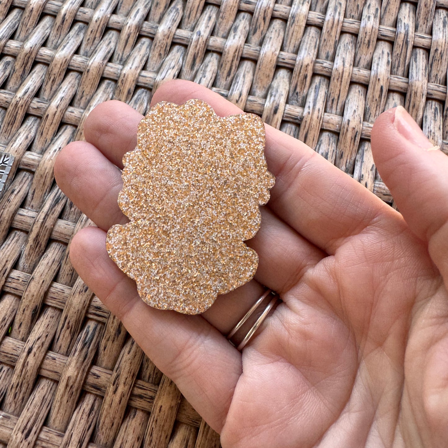 Acrylic Flatback,  Planar, Cabochon, Single Pc. - Hello Kitty Leopard Dress