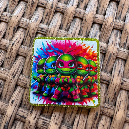 Acrylic Flatback,  Planar, Cabochon, Single Pc. - Teenage Mutant Ninja Turltles