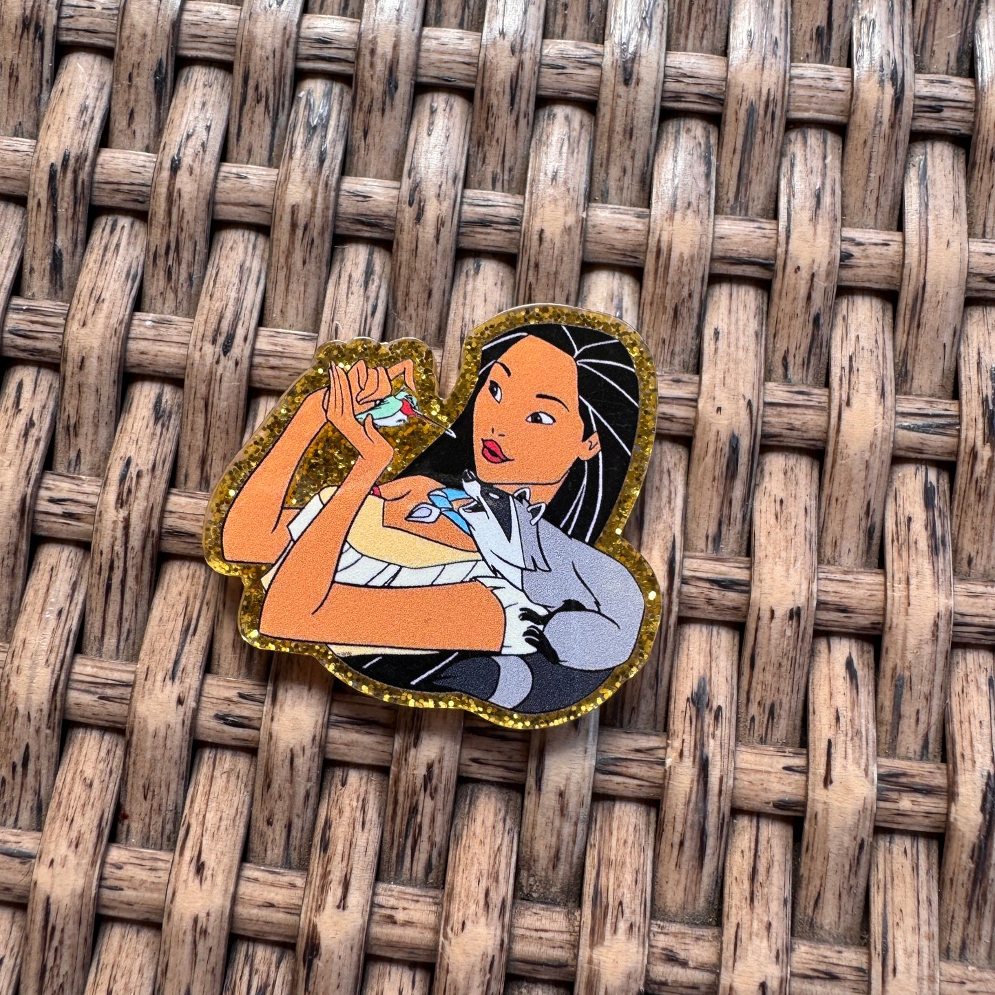 Acrylic Flatback,  Planar, Cabochon, Single Pc. - Pocahontas