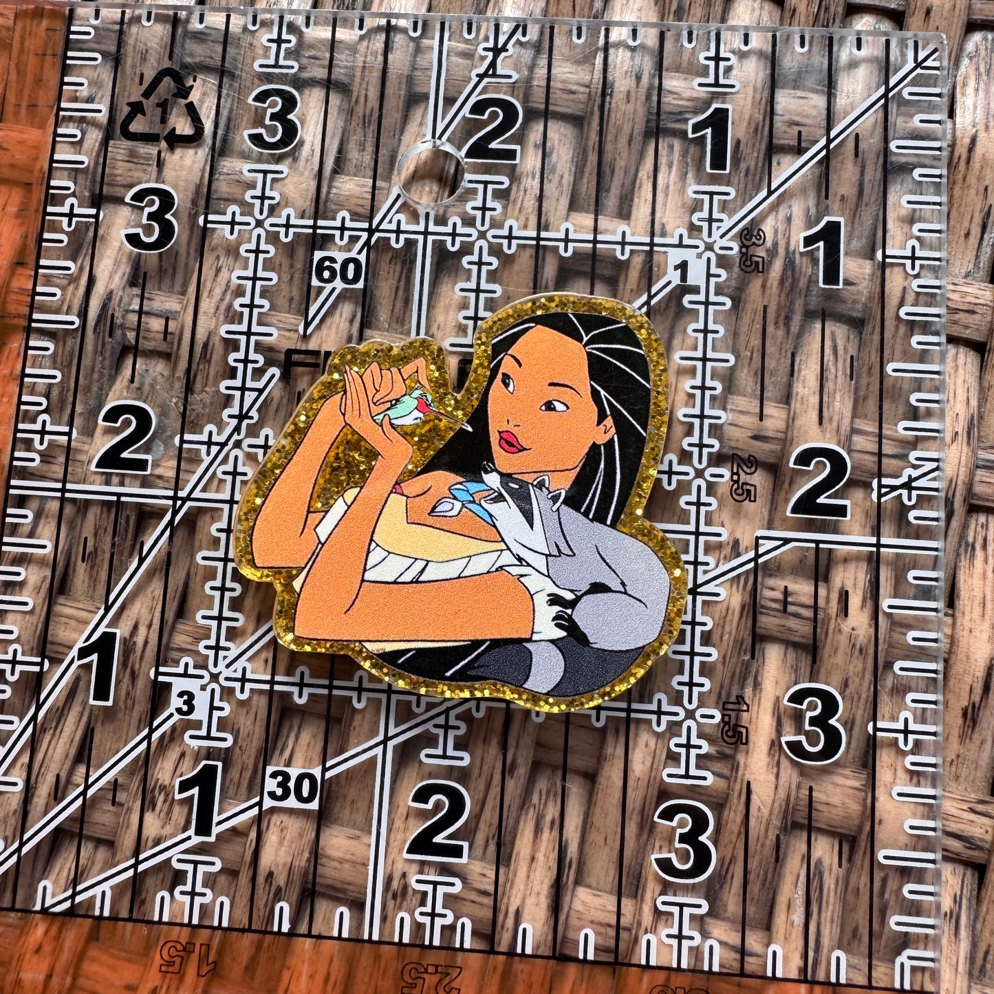 Acrylic Flatback,  Planar, Cabochon, Single Pc. - Pocahontas