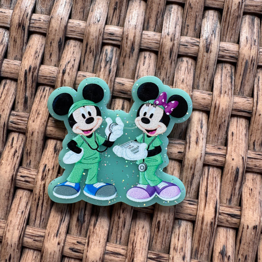 Acrylic Flatback,  Planar, Cabochon, Single Pc. - Mickey Medical