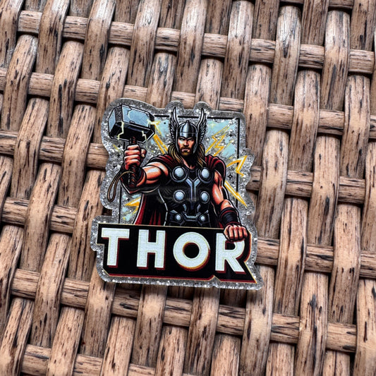 Acrylic Flatback,  Planar, Cabochon, Single Pc. - Thor Cartoon