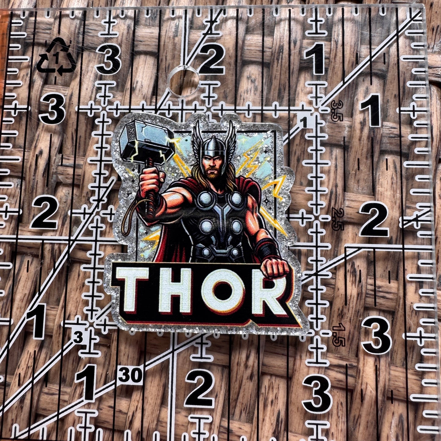 Acrylic Flatback,  Planar, Cabochon, Single Pc. - Thor Cartoon