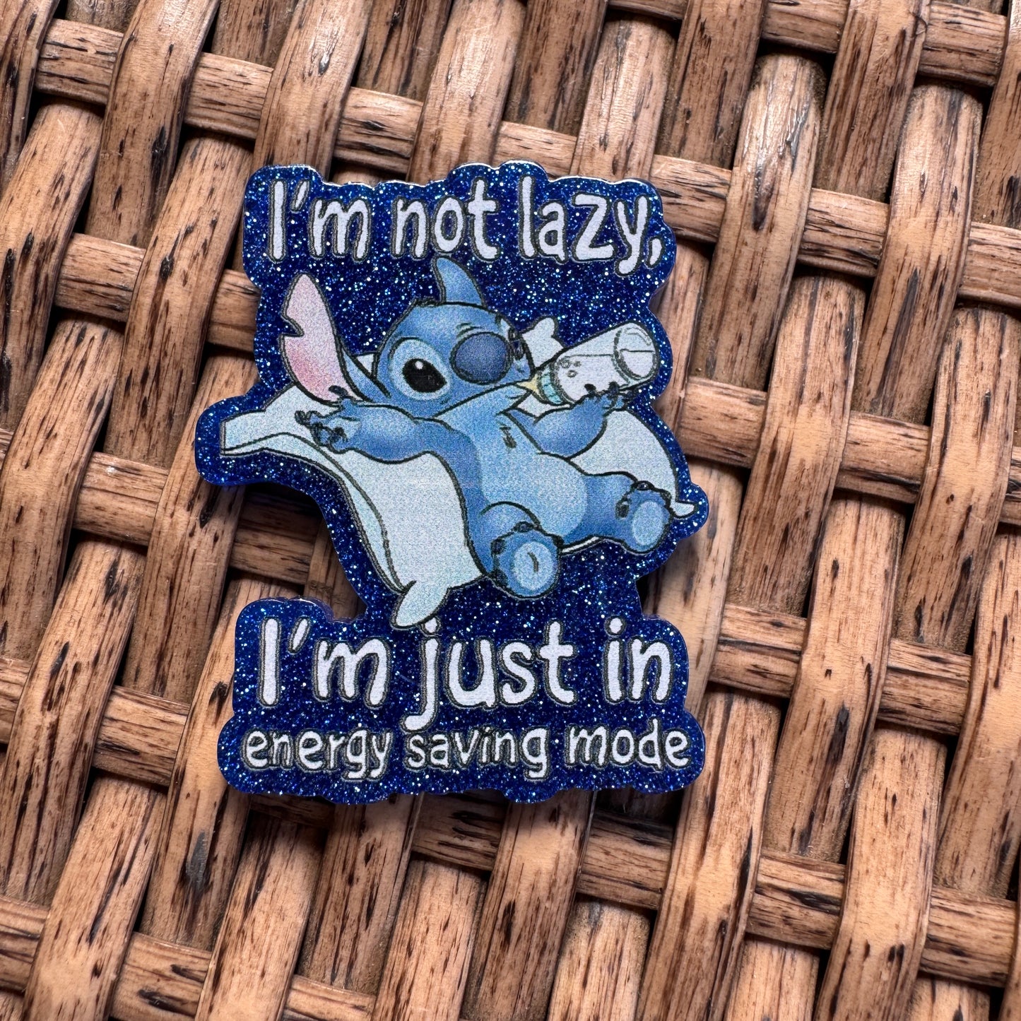 Acrylic Flatback,  Planar, Cabochon, Single Pc. - Stitch Humor