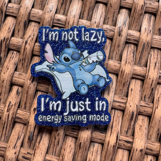 Acrylic Flatback,  Planar, Cabochon, Single Pc. - Stitch Humor