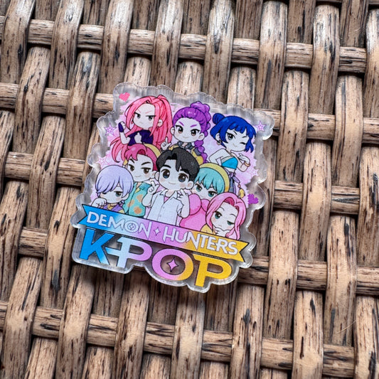 Acrylic Flatback,  Planar, Cabochon, Single Pc. - Kpop Demon Hunter
