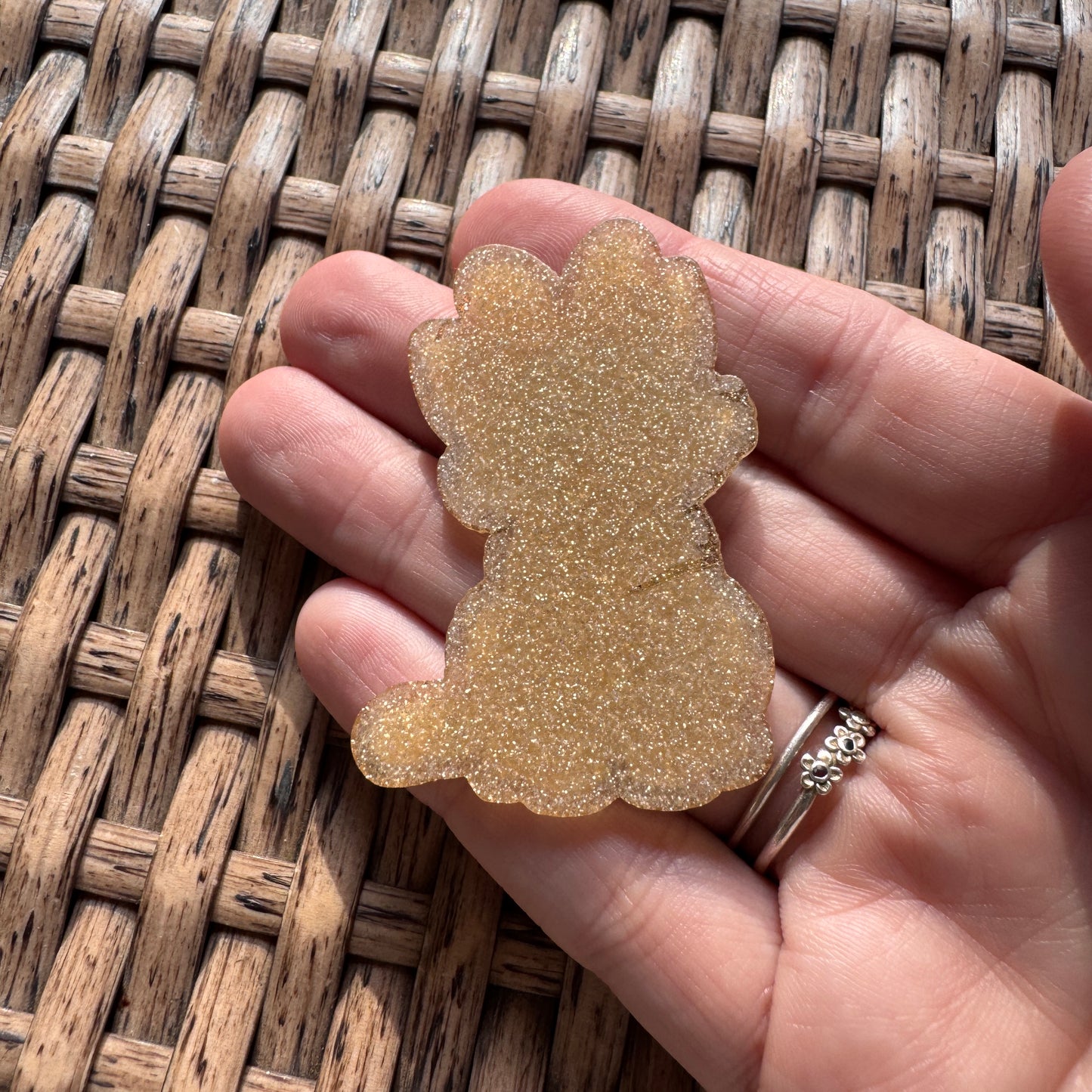 Acrylic Flatback,  Planar, Cabochon, Single Pc. - kitty cat