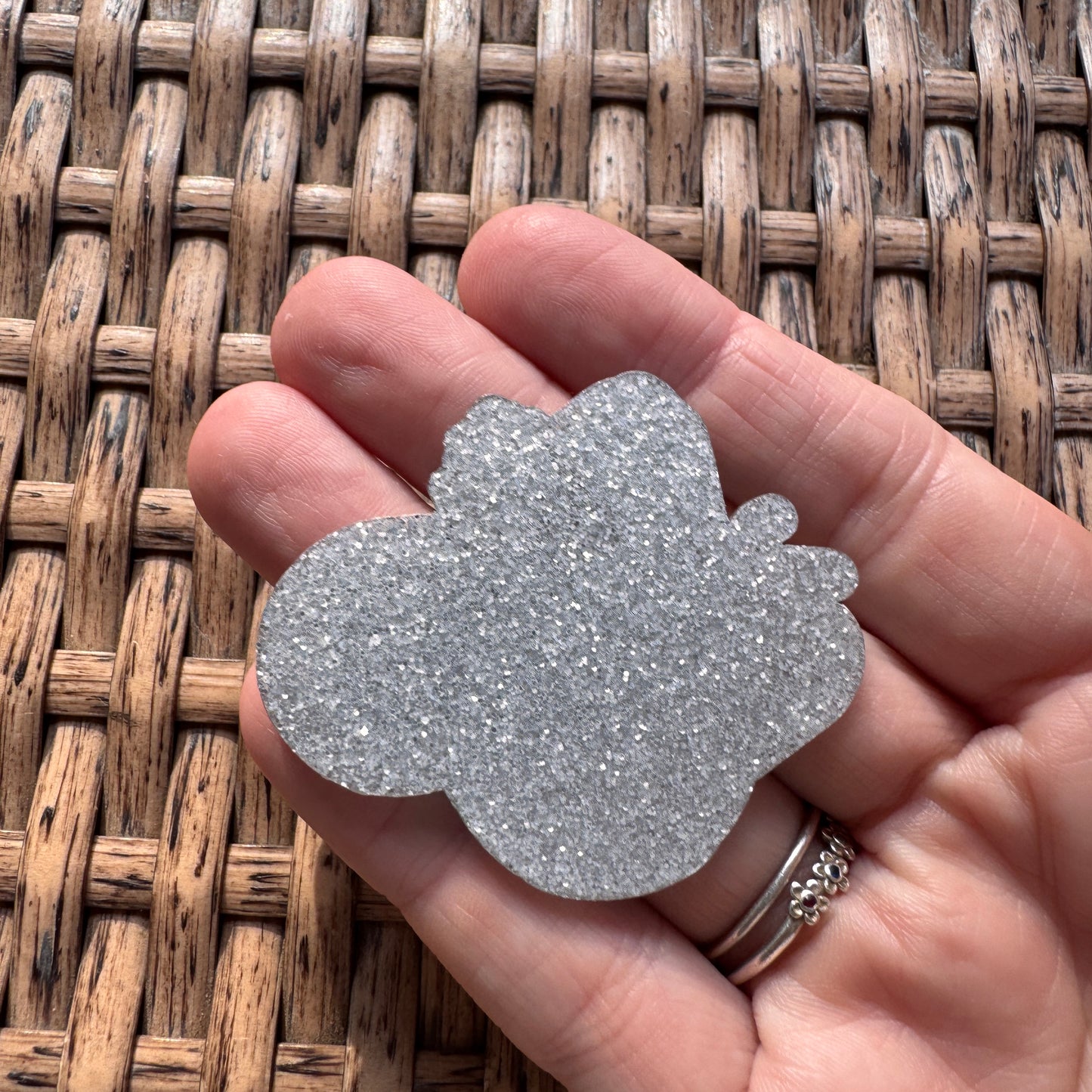 Acrylic Flatback,  Planar, Cabochon, Single Pc. - Kermit the Frog in tea cup