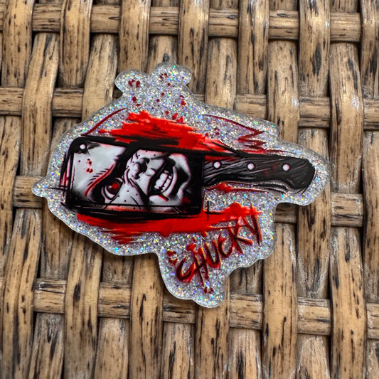 Acrylic Flatback Craft Embellishment Horror Halloween Chucky