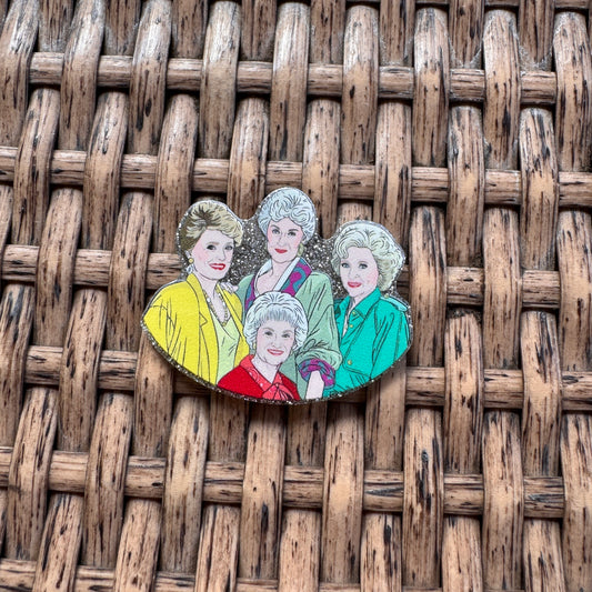 Acrylic Flatback,  Planar, Cabochon, Single Pc. - Golden Girls