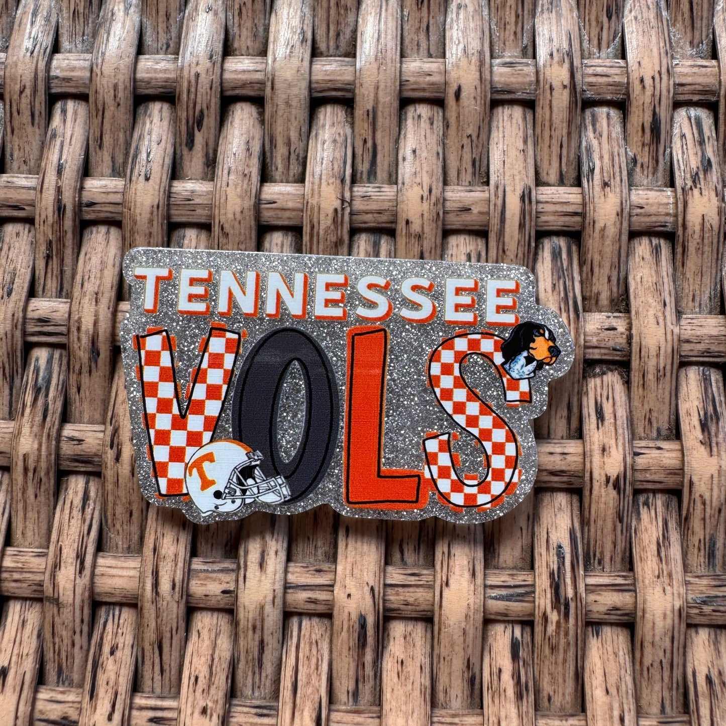 Acrylic Flatback,  Planar, Cabochon, Single Pc. - Tennessee Vols
